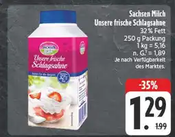 Edeka Sachsen milch unsere frische schlagsahne Angebot
