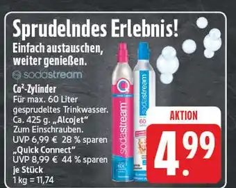 Edeka Sodastream co²-zylinder alcoget Angebot
