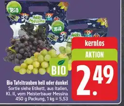 Edeka Agri messina bio tafeltrauben hell Angebot