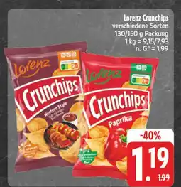 Edeka Lorenz crunchips western style Angebot