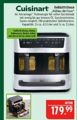 Marktkauf Cuisinart heißluftfritteuse trizone air fryer Angebot