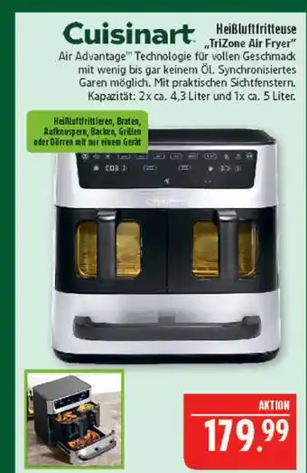 Marktkauf Cuisinart heißluftfritteuse trizone air fryer Angebot