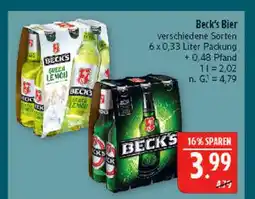 Marktkauf Beck's bier Angebot