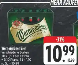 Edeka Wernesgrüner bier Angebot