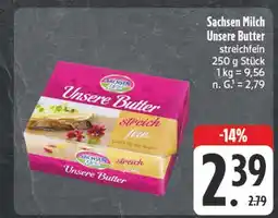 Edeka Sachsen milch unsere butter Angebot