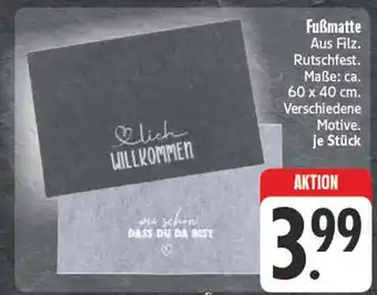 Edeka Fußmatte Angebot