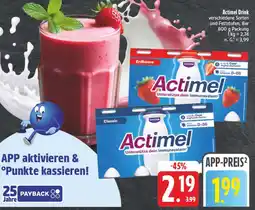 Edeka Danone actimel erdbeere Angebot