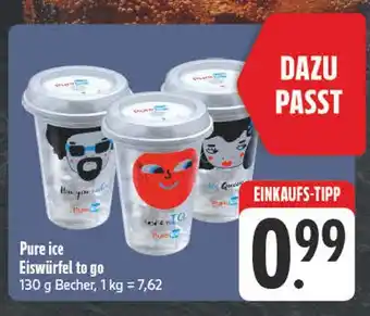 Edeka Pure ice eiswürfel to go Angebot