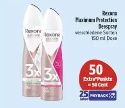 Edeka Rexona maximum protection deospray Angebot