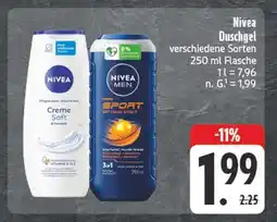 Edeka Nivea creme soft duschgel Angebot