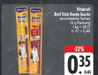 Edeka Vitakraft beef stick hunde-snacks Angebot