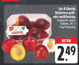 Edeka Gut & günstig nektarinen gelb- oder weißfleischig Angebot