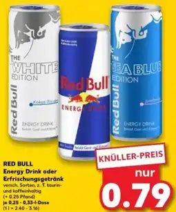 Kaufland RED BULL Energy Drink oder Erfrischungsgetränk Angebot