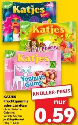 Kaufland KATJES Fruchtgummis oder Lakritze Angebot