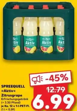 Kaufland SPREEQUELL Aktiv Zitrusgrape Angebot