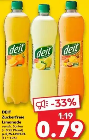 Kaufland DEIT Zuckerfreie Limonade Angebot