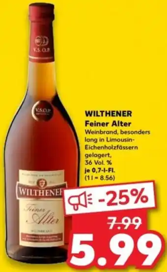 Kaufland WILTHENER Feiner Alter Angebot