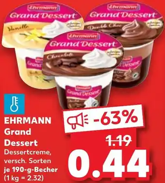 Kaufland EHRMANN Grand Dessert Angebot