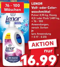 Kaufland LENOR Voll- oder Color- waschmittel Angebot