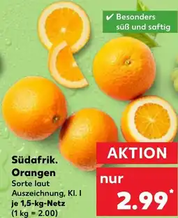 Kaufland Südafrik. Orangen Angebot