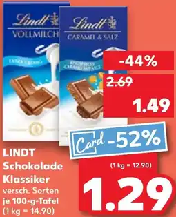 Kaufland LINDT Schokolade Klassiker Angebot