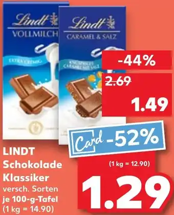 Kaufland LINDT Schokolade Klassiker Angebot