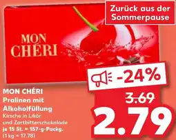 Kaufland MON CHÉRI Pralinen mit Alkoholfüllung Angebot