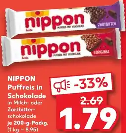 Kaufland NIPPON Puffreis in Schokolade Angebot