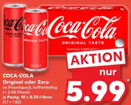 Kaufland COCA-COLA Original oder Zero Angebot