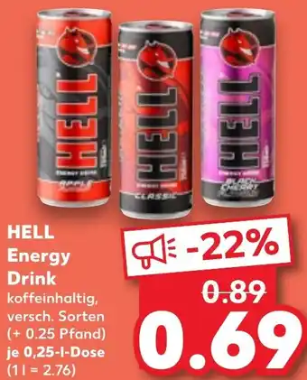 Kaufland HELL Energy Drink Angebot