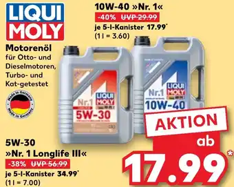 Kaufland LIQUI MOLY Motorenöl Angebot