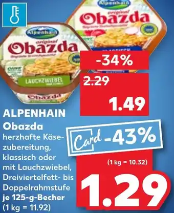Kaufland ALPENHAIN Obazda Angebot