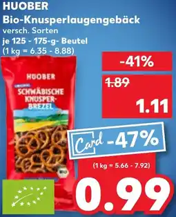 Kaufland HUOBER Bio-Knusperlaugengebäck Angebot