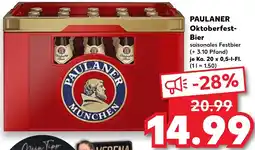 Kaufland PAULANER Oktoberfest- Bier Angebot