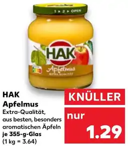 Kaufland HAK Apfelmus Angebot