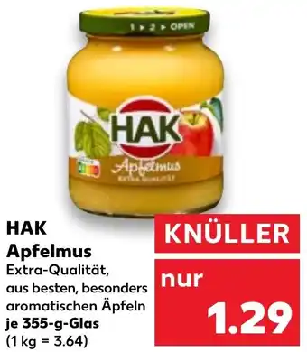 Kaufland HAK Apfelmus Angebot