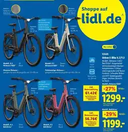 Lidl Crivit Urban E-Bike X.3/Y.3 Angebot