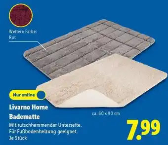 Lidl LIVARNO home Badematte Angebot