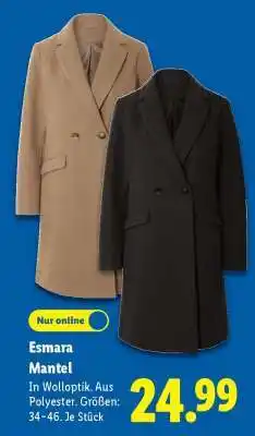 Lidl Esmara Mantel Angebot