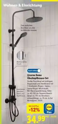 Lidl LIVARNO home Überkopfbrause-Set Angebot