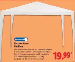 Lidl LIVARNO home Pavillon Angebot
