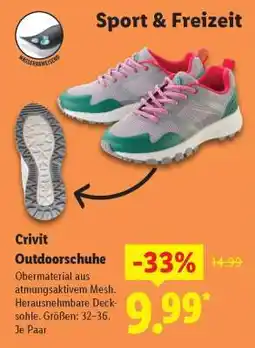 Lidl Crivit Outdoorschuhe Angebot