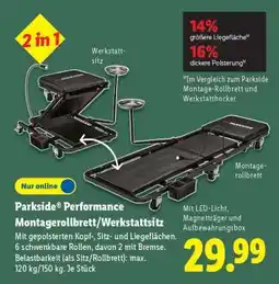 Lidl Parkside Performance Montagerollbrett/Werkstattsitz Angebot