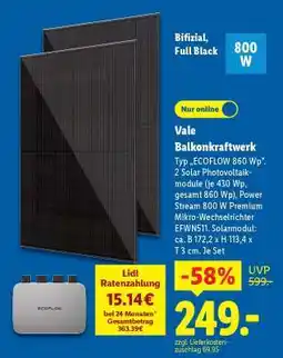 Lidl VALE Balkonkraftwerk Angebot