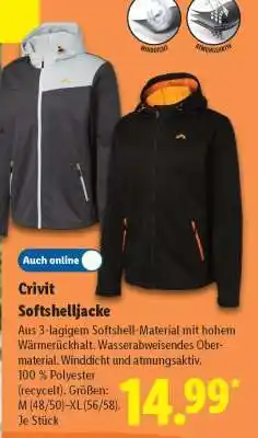 Lidl CRIVIT Softshelljacke Angebot