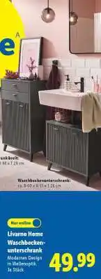 Lidl LIVARNO home Waschbeckenunterschrank Angebot