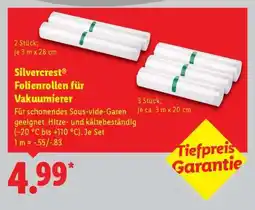 Lidl Silvercrest Folienrollen für Vakuumierer Angebot