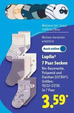 Lidl lupilu 7 Paar Socken Angebot
