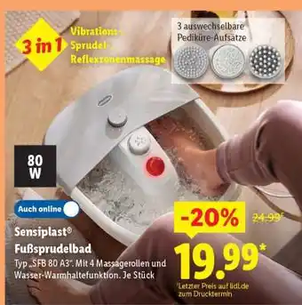 Lidl Sensiplast Fußsprudelbad Angebot