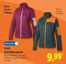 Lidl Crivit Strickfleecejacke Angebot